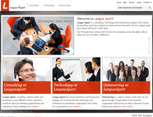 Tablet Screenshot of leagueapart.com